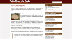 Desktop Screenshot of patioumbrellaparts.info